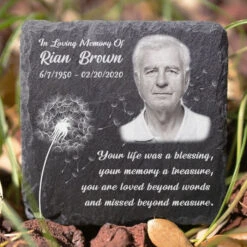 Custom Photo Your Spirit Will Always Be With Me - Memorial Personalized Custom Square Shaped Memorial Stone - Sympathy Gift For Family Members -Pawfect House Store 6.Thumb2 ff2d308e 31bf 458c a03c f9add3333db7 1
