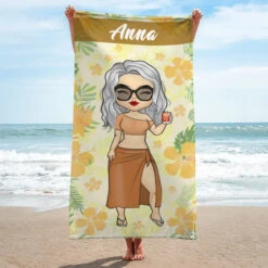 Chibi Summer Vibe Vacation - Personalized Beach Towel - Gift For Bestie -Pawfect House Store 6.Thumb3 031ff781 da01 47fb 84f3 89151a449841