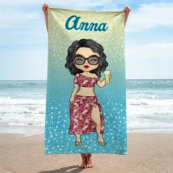 Colorful Glitter Style For This Vacation - Bestie Personalized Custom Beach Towel - Christmas Gift For Best Friends, BFF, Sisters -Pawfect House Store 6.Thumb3 5e029be1 0898 48e1 95f5 45aa603b90db