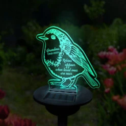 Robins Appear When Loved Ones Are Near - Personalized Memorial Garden Solar Light - Memorial Gift, Sympathy Gift -Pawfect House Store 6.Thumb3 6f372e56 f4d5 4441 9420 0960aa4cab44