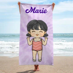 Colorful Tie Dye - Personalized Custom Beach Towel - Gift For Family, Gift For Kids, Christmas Gift -Pawfect House Store 6.Thumb3 953ca120 4dc1 43e6 82c2 5d2abf68d4fd