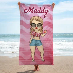 Tropical Chibi Summer Vacation - Personalized Beach Towel - Gift For Bestie -Pawfect House Store 6.Thumb3 c5126634 212d 438e 8eca ae9c112775b1