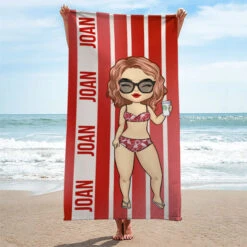 Colorful Stripe For This Vacation - Personalized Beach Towel - Gift For Bestie, Best Friend, Sister, Birthday Gift For Bestie And Friend, Christmas Gift -Pawfect House Store 6.Thumb3 de3664b6 4fc1 4e38 93f7 4fc58cd5052f