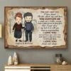 You Make Me A Better Person - I Love You Forever And Always - Gift For Couples, Personalized Horizontal Poster