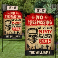 We've Got Plenty Of Rooms For More Bodies - Personalized Zombie Flag, Halloween Ideas. -Pawfect House Store 6.Thumbnail 2 61668155 0f6e 430b 9701 97ac09740f7e