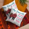 My Favorite Place In All The World Is Next To You - Gift For Couples, Personalized Pillow (Insert Included)