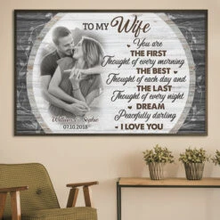You Are The First Thought Of Every Morning - Upload Image, Gift For Couples - Personalized Horizontal Poster -Pawfect House Store 6.Thumbnail 3 8fa194e4 4ee6 47f0 bb7b 8a46f3e51fd7