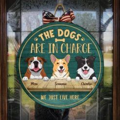 The Dogs Are In Charge - Funny Personalized Dog Door Sign -Pawfect House Store 6.Thumbnail1 81b8275b 236d 42a7 85e5 916b4885d811