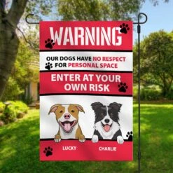Enter Your Own Risk - Funny Personalized Dog Garden Flag -Pawfect House Store 6.Thumbnail2 8fe09083 86ad 45ac 87c8 eda0bede3394