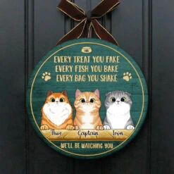 Every Bag You Shake We'll Be Watching You - Funny Personalized Cat Door Sign -Pawfect House Store 6.Thumbnail3 03f1509d 675b 4b87 a95b cd2f1392f9c9