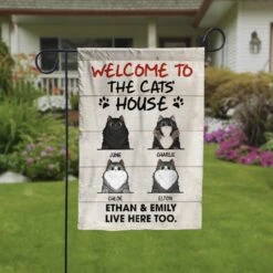 Welcome To The Cat's House Decorative Garden Flag - Funny Personalized Cat Garden Flag -Pawfect House Store 6.Thumbnail4 8e2cc924 0c41 4ae1 85cf 9f8c960a7c38