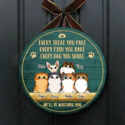 Every Bag You Shake We'll Be Watching You - Funny Personalized Cat Door Sign -Pawfect House Store 6.Thumbnail4 b87abdc1 3168 4d5c 8d4d 085c5bde108c