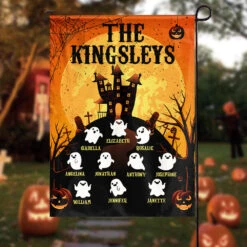 Some Little Ghosties On Halloween - Personalized Funny Flag