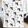 Colorful Upload Pet Image - Gift For Cat Lovers - Personalized Blanket