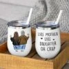 Like Mother Like Daughter - Gift For Mom, Personalized Wine Tumbler
