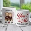 You, Me & The Kids - Personalized Mug - Gift For Couples, Husband Wife