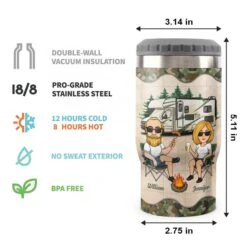 Camping & Making Memories - Personalized Can Cooler - Gift For Couples, Gift For Camping Lovers -Pawfect House Store 6.thumb3 c1e913ef f2e2 4334 82ac e71ce19cd852