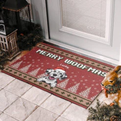 Merry Woofmas - Personalized Decorative Mat -Pawfect House Store 6.thumb3 fc57d00c b105 4c0c ba36 461c336a2d9e