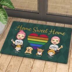 Our Home Sweet Home With Kids & Pets - Personalized Decorative Mat - Gift For Couples, Gift For Pet Lovers -Pawfect House Store 6.thumb4 9e45b14c 4a23 4901 9d78 ebd2f4cc5995