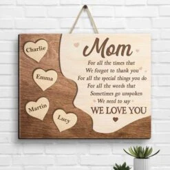 I Need To Say I Love You - Gift For Mom, Grandma - Personalized Shaped Wood Sign