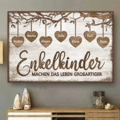 Enkelkinder Machen Das Leben Großartiger - Personalized Horizontal Poster German