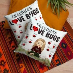 Grandma's Love Bugs - Gift For Grandma, Personalized Pillow -Pawfect House Store 6.thumbnail3 b19fd828 c273 47e8 a056 f8a84c5732a0