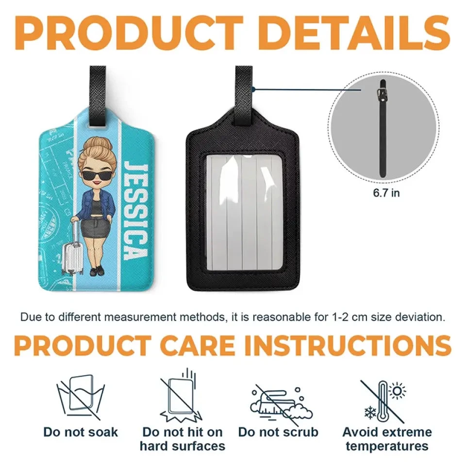 Discover, Dream, Explore - Travel Personalized Custom Luggage Tag - Holiday Vacation Gift, Gift For Adventure Travel Lovers 4 Discover, Dream, Explore - Travel Personalized Custom Luggage Tag - Holiday Vacation Gift, Gift For Adventure Travel Lovers - Image 4