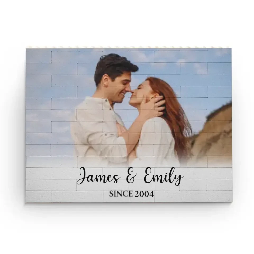 Custom Photo Give Me Your Forever - Couple Personalized Custom Horizontal & Vertical Rectangle Shaped Building Brick Blocks - Gift For Husband Wife, Anniversary 1 Custom Photo Give Me Your Forever - Couple Personalized Custom Horizontal & Vertical Rectangle Shaped Building Brick Blocks - Gift For Husband Wife, Anniversary