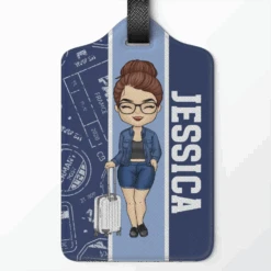 Discover, Dream, Explore - Travel Personalized Custom Luggage Tag - Holiday Vacation Gift, Gift For Adventure Travel Lovers