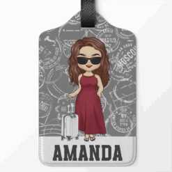 Exploring New Adventure Destinations - Travel Personalized Custom Luggage Tag - Holiday Vacation Gift, Gift For Travel Lovers