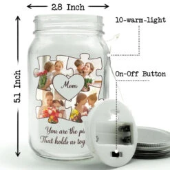 Custom Photo Hold Us Together - Family Personalized Custom Mason Jar Light - Mother's Day, Gift For Grandma 10 Custom Photo Hold Us Together - Family Personalized Custom Mason Jar Light - Mother's Day, Gift For Grandma -Pawfect House Store 65f01a542bdad