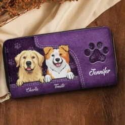 Pets Make Our Lives Whole - Dog & Cat Personalized Custom Leather Long Wallet - Gift For Pet Owners, Pet Lovers -Pawfect House Store 65f15582a92b3