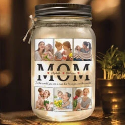 To Us, You're The World - Family Personalized Custom Mason Jar Light - Gift For Mom, Dad, Grandma 10 To Us, You're The World - Family Personalized Custom Mason Jar Light - Gift For Mom, Dad, Grandma -Pawfect House Store 65f15bfbcba62