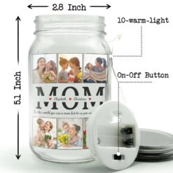 To Us, You're The World - Family Personalized Custom Mason Jar Light - Gift For Mom, Dad, Grandma 9 To Us, You're The World - Family Personalized Custom Mason Jar Light - Gift For Mom, Dad, Grandma -Pawfect House Store 65f15c331cb33