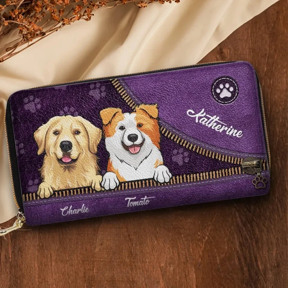 A Dog Loves You More - Dog & Cat Personalized Custom Leather Long Wallet - Gift For Pet Owners, Pet Lovers 3 A Dog Loves You More - Dog & Cat Personalized Custom Leather Long Wallet - Gift For Pet Owners, Pet Lovers - Image 3