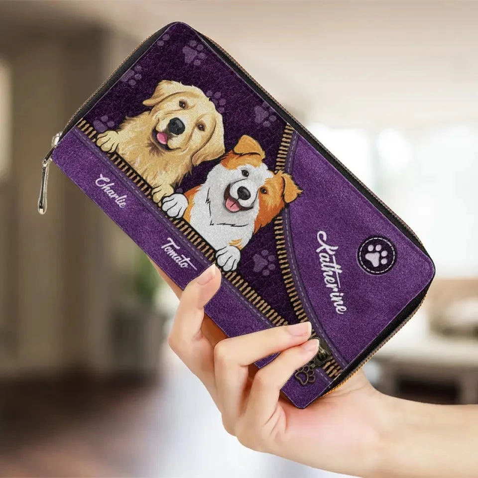 A Dog Loves You More - Dog & Cat Personalized Custom Leather Long Wallet - Gift For Pet Owners, Pet Lovers 4 A Dog Loves You More - Dog & Cat Personalized Custom Leather Long Wallet - Gift For Pet Owners, Pet Lovers - Image 4