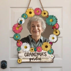 Custom Photo Grandma's Garden - Family Personalized Custom Shaped Home Decor Wood Sign - House Warming Gift For Mom, Grandma 9 Custom Photo Grandma's Garden - Family Personalized Custom Shaped Home Decor Wood Sign - House Warming Gift For Mom, Grandma -Pawfect House Store 65f28608a7fc9