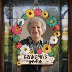 Custom Photo Grandma's Garden - Family Personalized Custom Shaped Home Decor Wood Sign - House Warming Gift For Mom, Grandma 11 Custom Photo Grandma's Garden - Family Personalized Custom Shaped Home Decor Wood Sign - House Warming Gift For Mom, Grandma -Pawfect House Store 65f286098195b