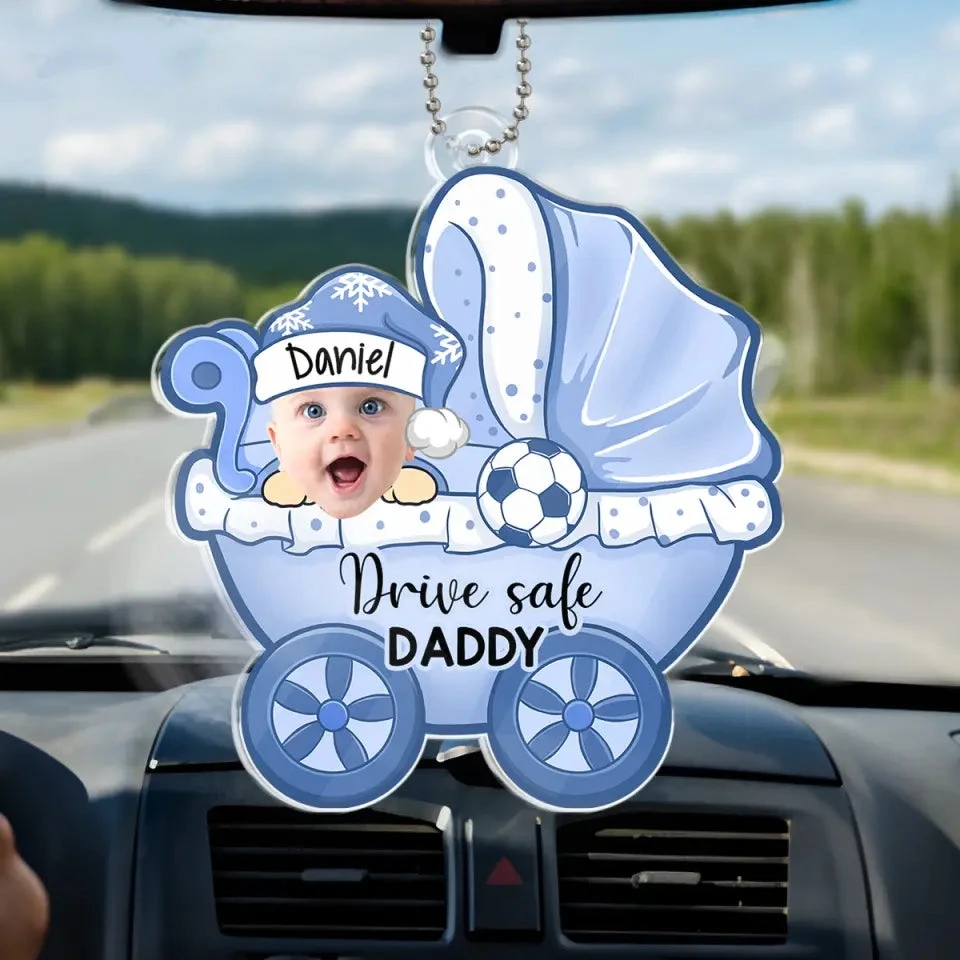 Custom Photo Daddy Mommy I Travel With You - Family Personalized Custom Car Ornament - Acrylic Custom Shaped - Gift For Family Members 1 Custom Photo Daddy Mommy I Travel With You - Family Personalized Custom Car Ornament - Acrylic Custom Shaped - Gift For Family Members