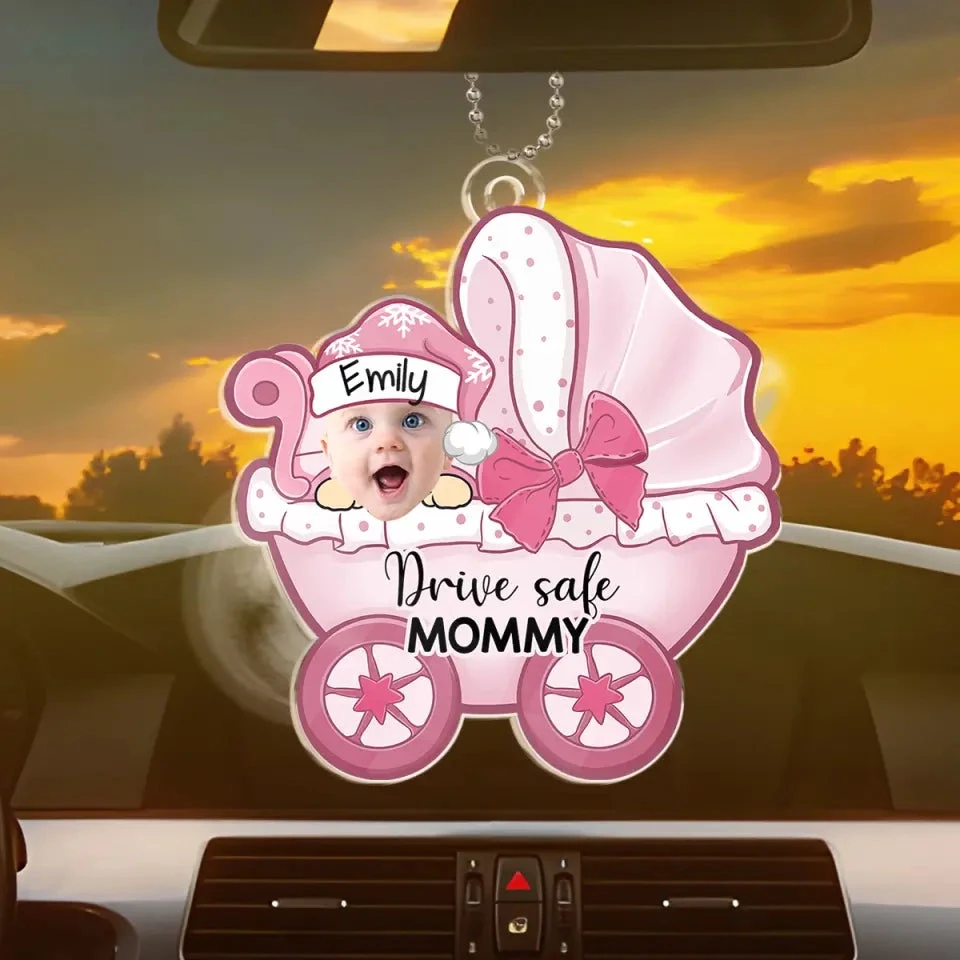 Custom Photo Daddy Mommy I Travel With You - Family Personalized Custom Car Ornament - Acrylic Custom Shaped - Gift For Family Members 3 Custom Photo Daddy Mommy I Travel With You - Family Personalized Custom Car Ornament - Acrylic Custom Shaped - Gift For Family Members - Image 3