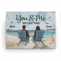 Together Is My Favorite Place To Be - Couple Personalized Custom Horizontal Rectangle Shaped Building Brick Blocks - Gift For Husband Wife, Anniversary