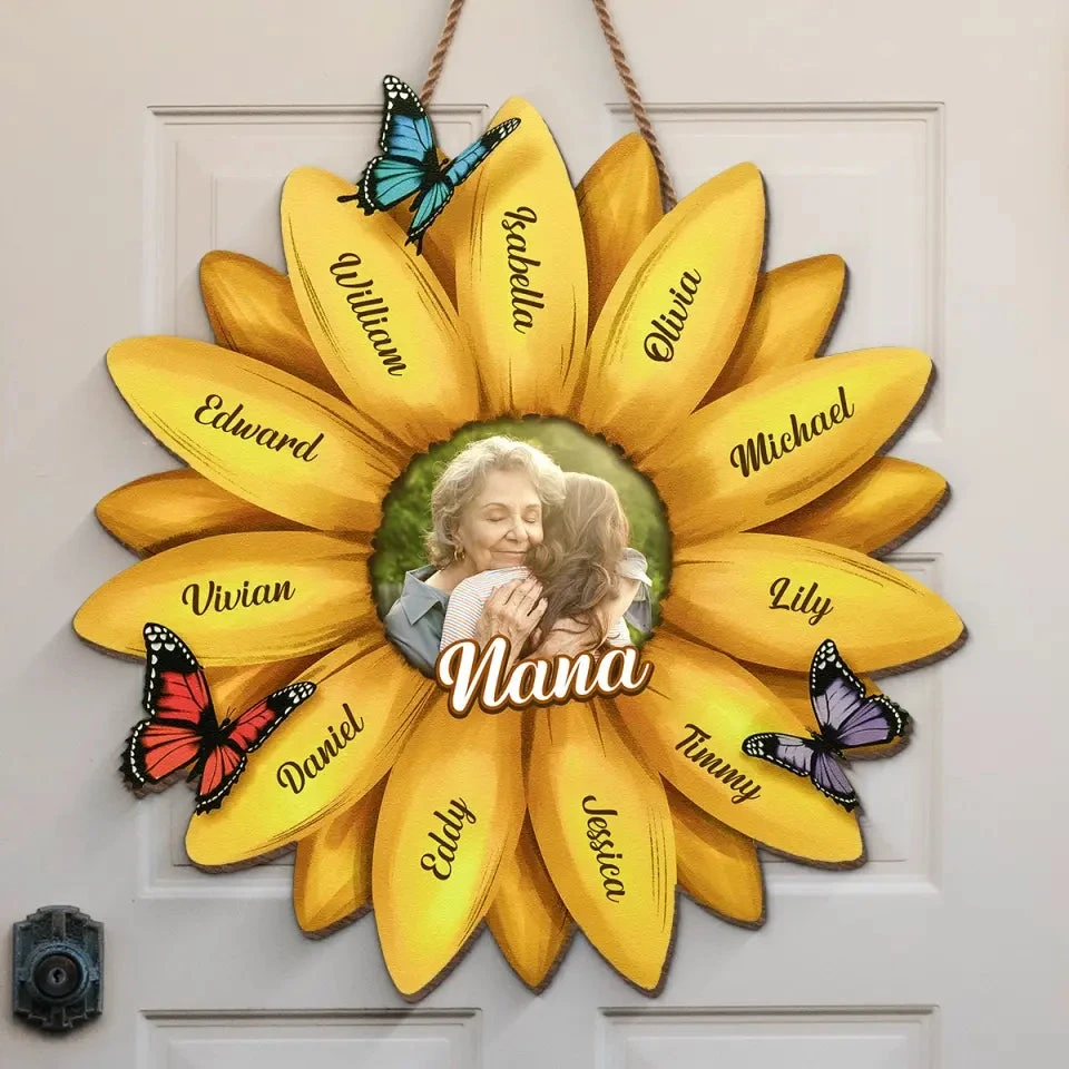 Custom Photo The World Best Nana - Family Personalized Custom Home Decor Wood Sign - House Warming Gift For Mom, Grandma 1 Custom Photo The World Best Nana - Family Personalized Custom Home Decor Wood Sign - House Warming Gift For Mom, Grandma
