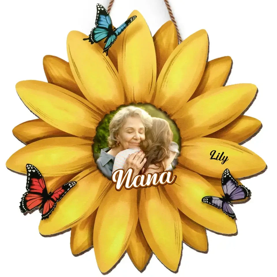 Custom Photo The World Best Nana - Family Personalized Custom Home Decor Wood Sign - House Warming Gift For Mom, Grandma 2 Custom Photo The World Best Nana - Family Personalized Custom Home Decor Wood Sign - House Warming Gift For Mom, Grandma - Image 2