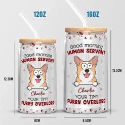 Your Tiny Furry Overlords - Dog & Cat Personalized Custom Glass Cup, Iced Coffee Cup - Gift For Pet Owners, Pet Lovers 10 Your Tiny Furry Overlords - Dog & Cat Personalized Custom Glass Cup, Iced Coffee Cup - Gift For Pet Owners, Pet Lovers -Pawfect House Store 65f9354c38ba4