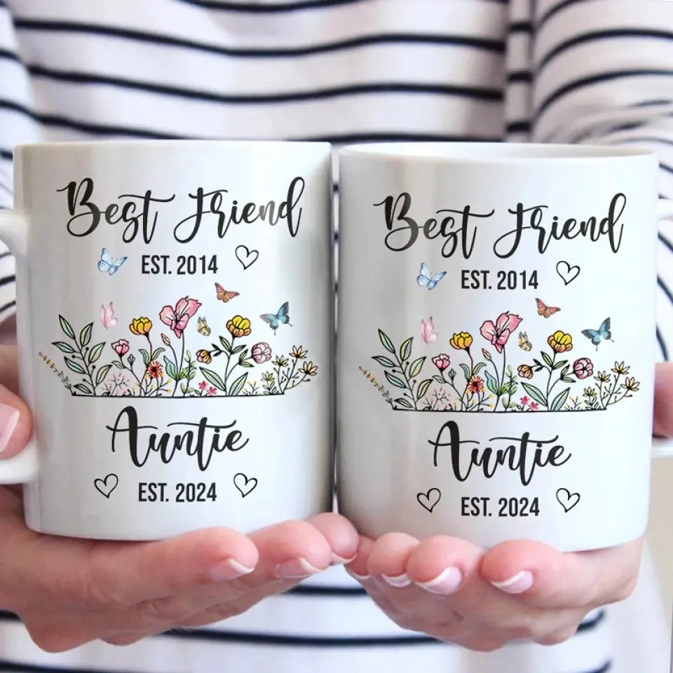 From Bestie To Auntie - Bestie Personalized Custom Mug - Gift For Best Friends, BFF, Sisters 3 From Bestie To Auntie - Bestie Personalized Custom Mug - Gift For Best Friends, BFF, Sisters - Image 3