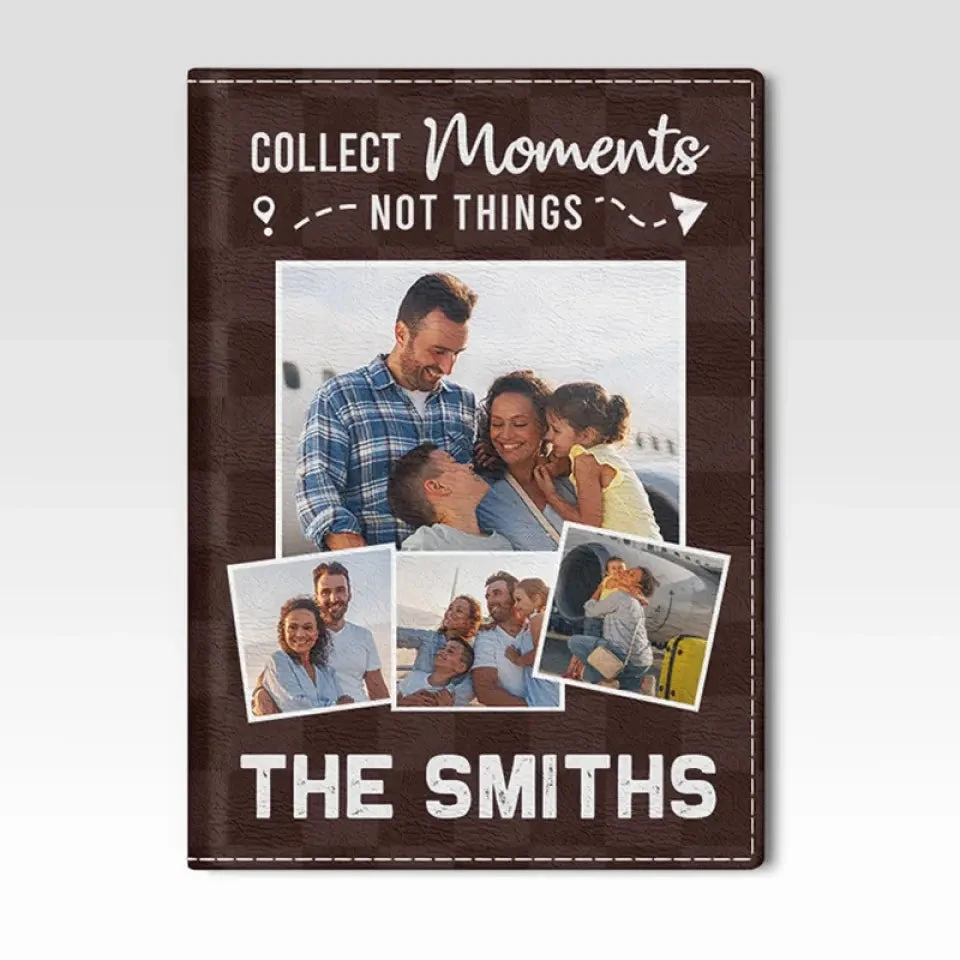 Custom Photo Collect Moments Together - Travel Personalized Custom Passport Cover, Passport Holder - Holiday Vacation Gift, Gift For Adventure Travel Lovers 4 Custom Photo Collect Moments Together - Travel Personalized Custom Passport Cover, Passport Holder - Holiday Vacation Gift, Gift For Adventure Travel Lovers - Image 4