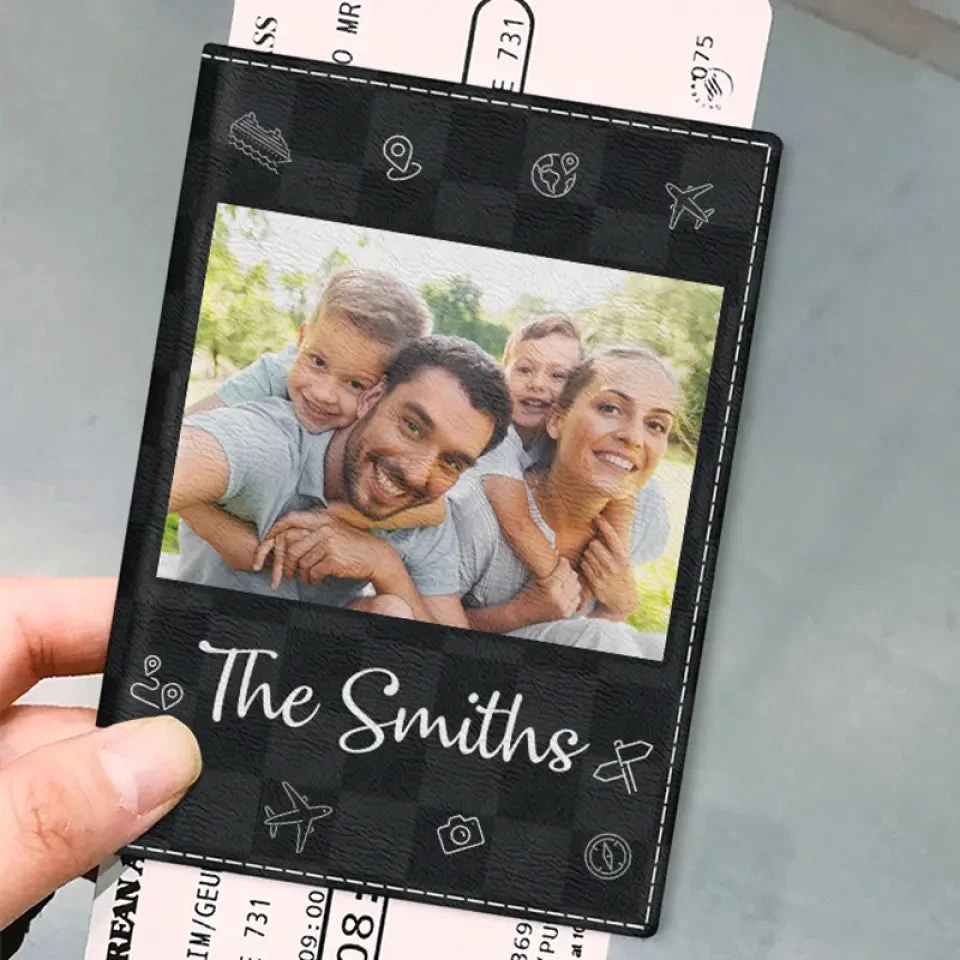 Custom Photo Ideal Travel Companions Are My Family - Travel Personalized Custom Passport Cover, Passport Holder - Holiday Vacation Gift, Gift For Adventure Travel Lovers 2 Custom Photo Ideal Travel Companions Are My Family - Travel Personalized Custom Passport Cover, Passport Holder - Holiday Vacation Gift, Gift For Adventure Travel Lovers - Image 2