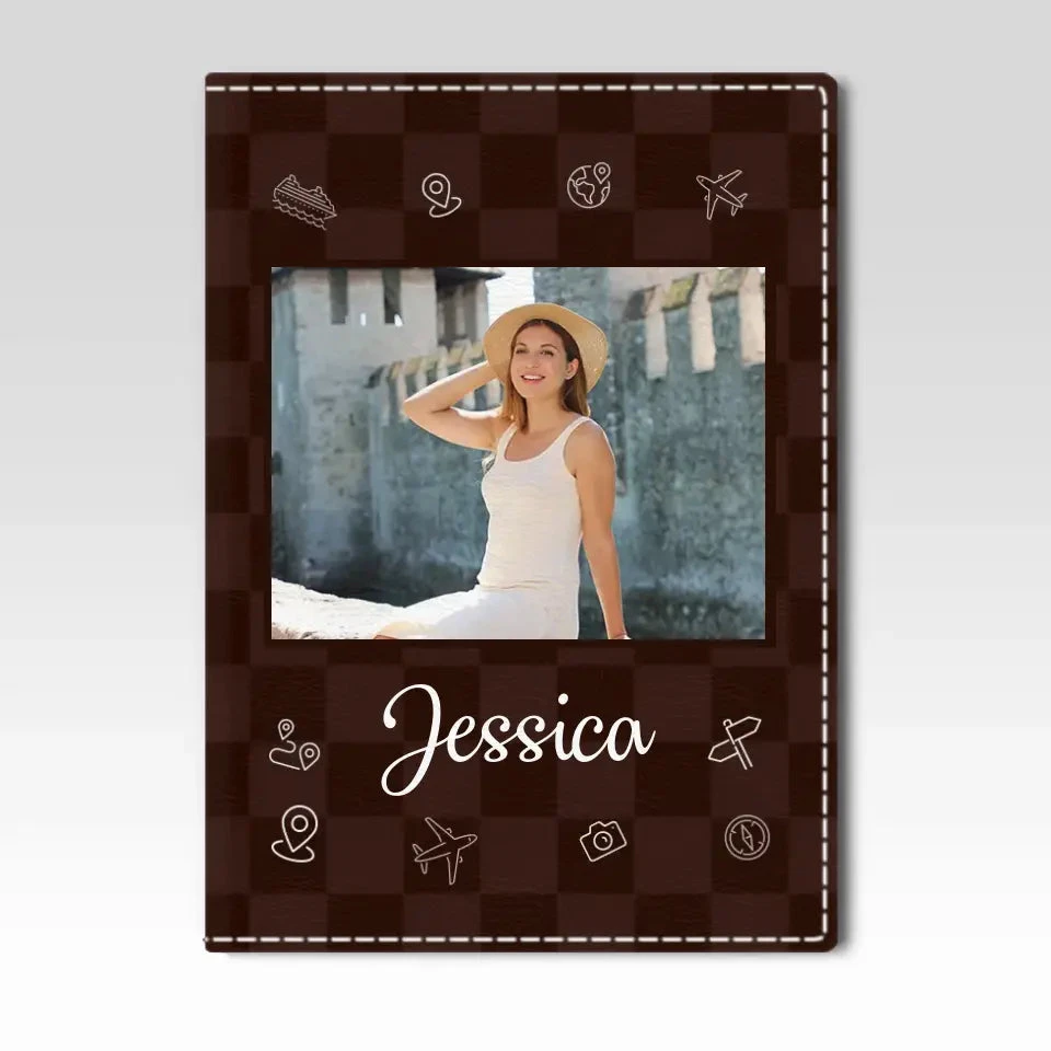 Custom Photo Happiness Is A Way Of Travel - Travel Personalized Custom Passport Cover, Passport Holder - Holiday Vacation Gift, Gift For Adventure Travel Lovers 1 Custom Photo Happiness Is A Way Of Travel - Travel Personalized Custom Passport Cover, Passport Holder - Holiday Vacation Gift, Gift For Adventure Travel Lovers