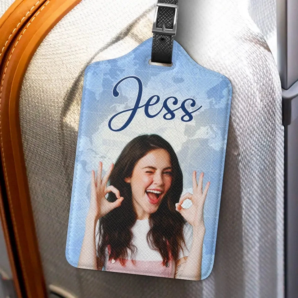 Custom Photo Travel Is My Passion - Travel Personalized Custom Luggage Tag - Holiday Vacation Gift, Gift For Adventure Travel Lovers 3 Custom Photo Travel Is My Passion - Travel Personalized Custom Luggage Tag - Holiday Vacation Gift, Gift For Adventure Travel Lovers - Image 3