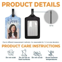 Custom Photo Travel Is My Passion - Travel Personalized Custom Luggage Tag - Holiday Vacation Gift, Gift For Adventure Travel Lovers 9 Custom Photo Travel Is My Passion - Travel Personalized Custom Luggage Tag - Holiday Vacation Gift, Gift For Adventure Travel Lovers -Pawfect House Store 65fa4b498ef95